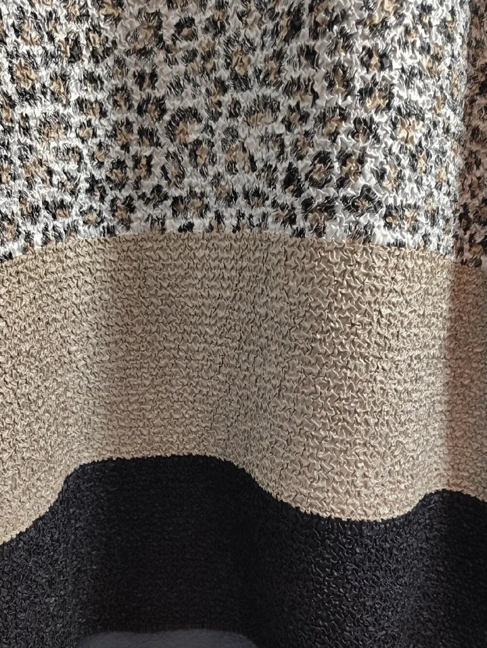 Leopard-Print Open Front Cardigan Travelers Collection Chico Size 2 Size L